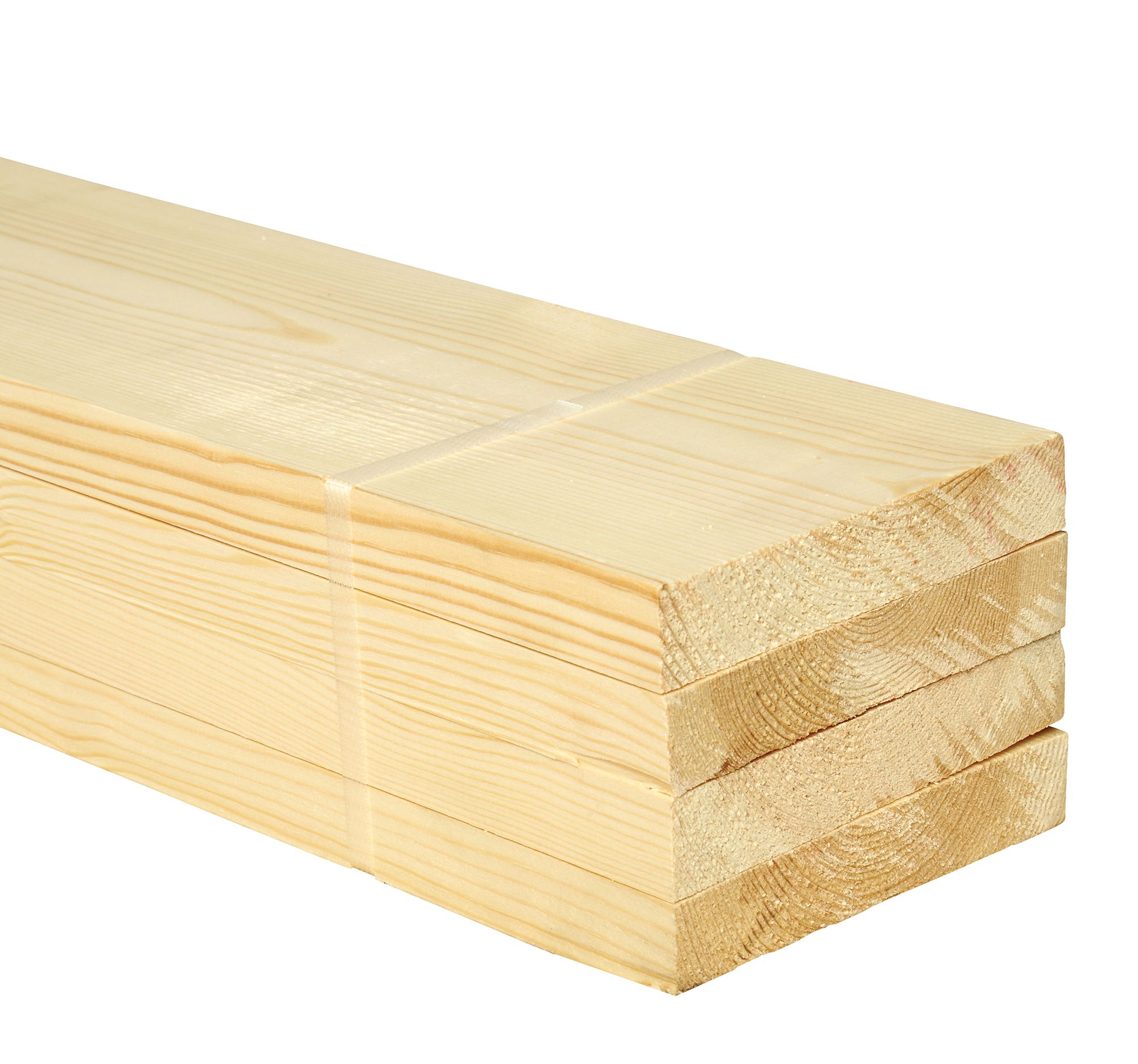 Image of Wickes Redwood PSE Timber - 20.5 x 119 x 2400mm - Pack of 4