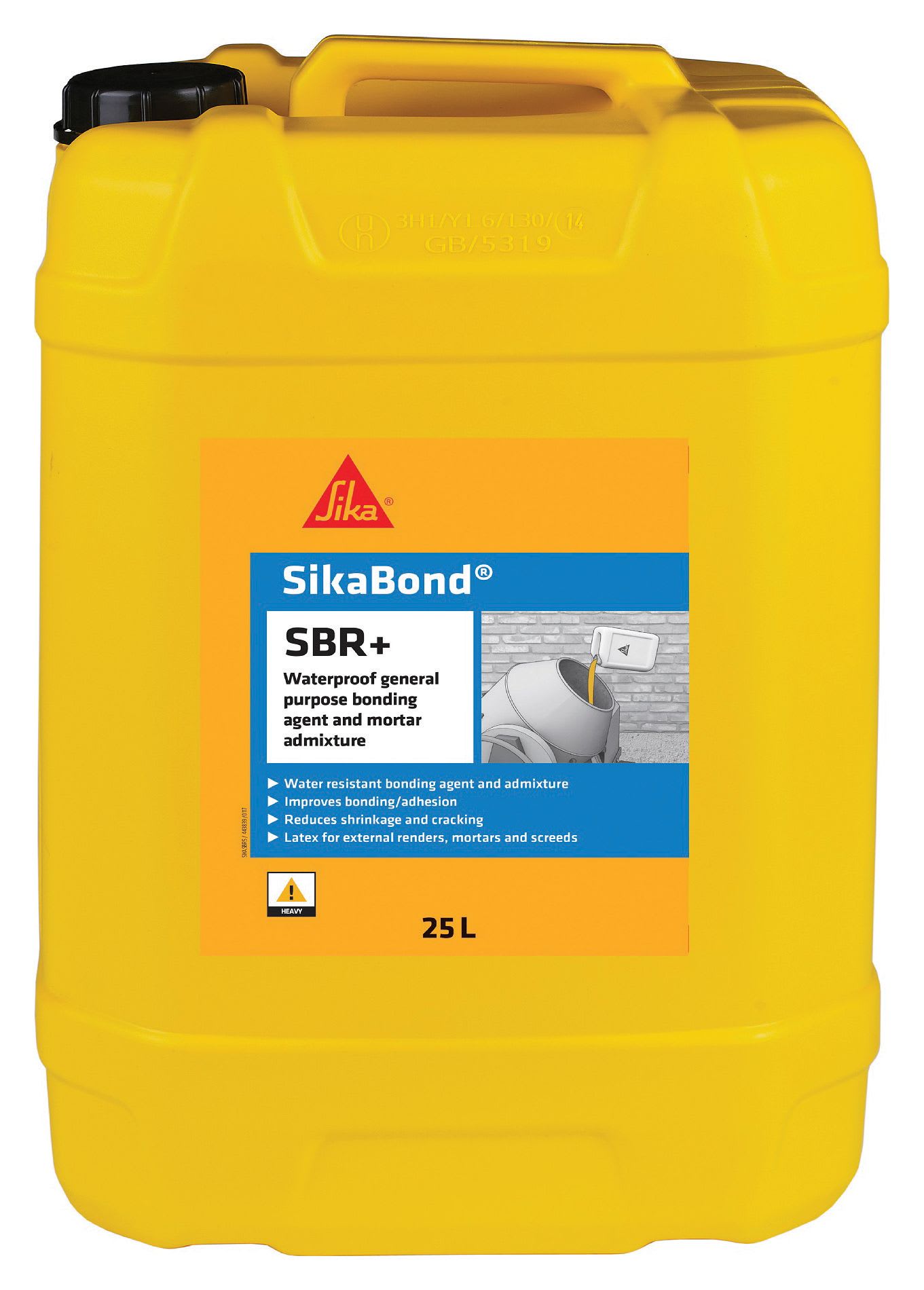 Sika Bond SBR+ Waterproof Bonding Agent and Mortar Admixture 25L