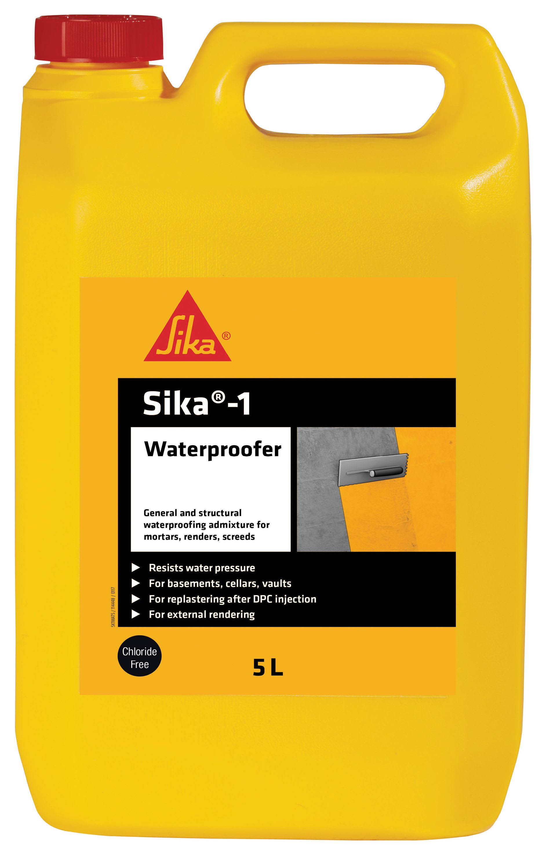 Sika 1 Integral Waterproofer Admixture Tub - 5L