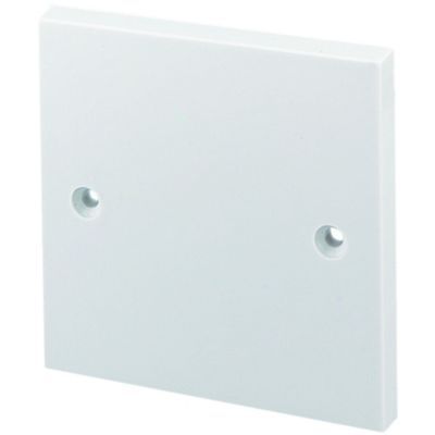 Image of Wickes Single Blanking Plate - White