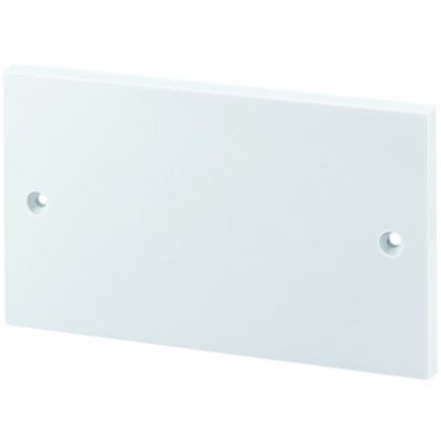 Wickes Twin Blanking Plate - White