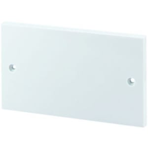 Wickes Twin Blanking Plate - White