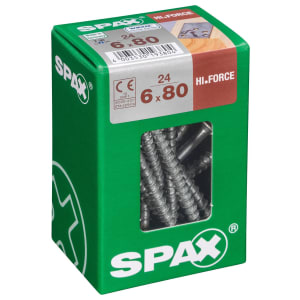 Spax TX Washer-Head Wirox Screws - 6 x 80mm Pack of 24