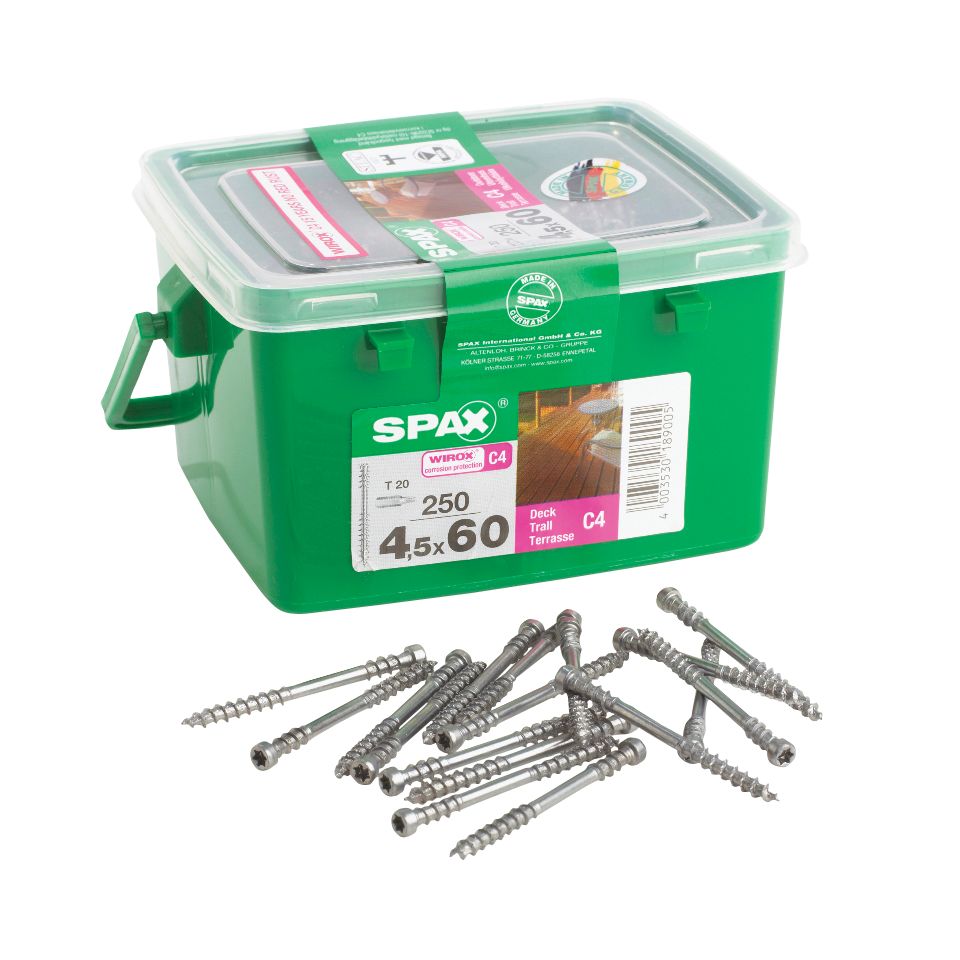 Image of Spax Decking Screws - 4.5 x 60mm Pack of 250