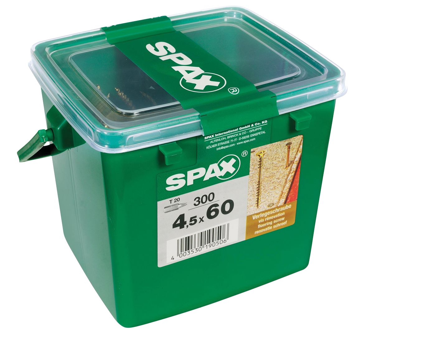Spax Chipboard Flooring Screws - 4.5 x 60mm Pack of 300