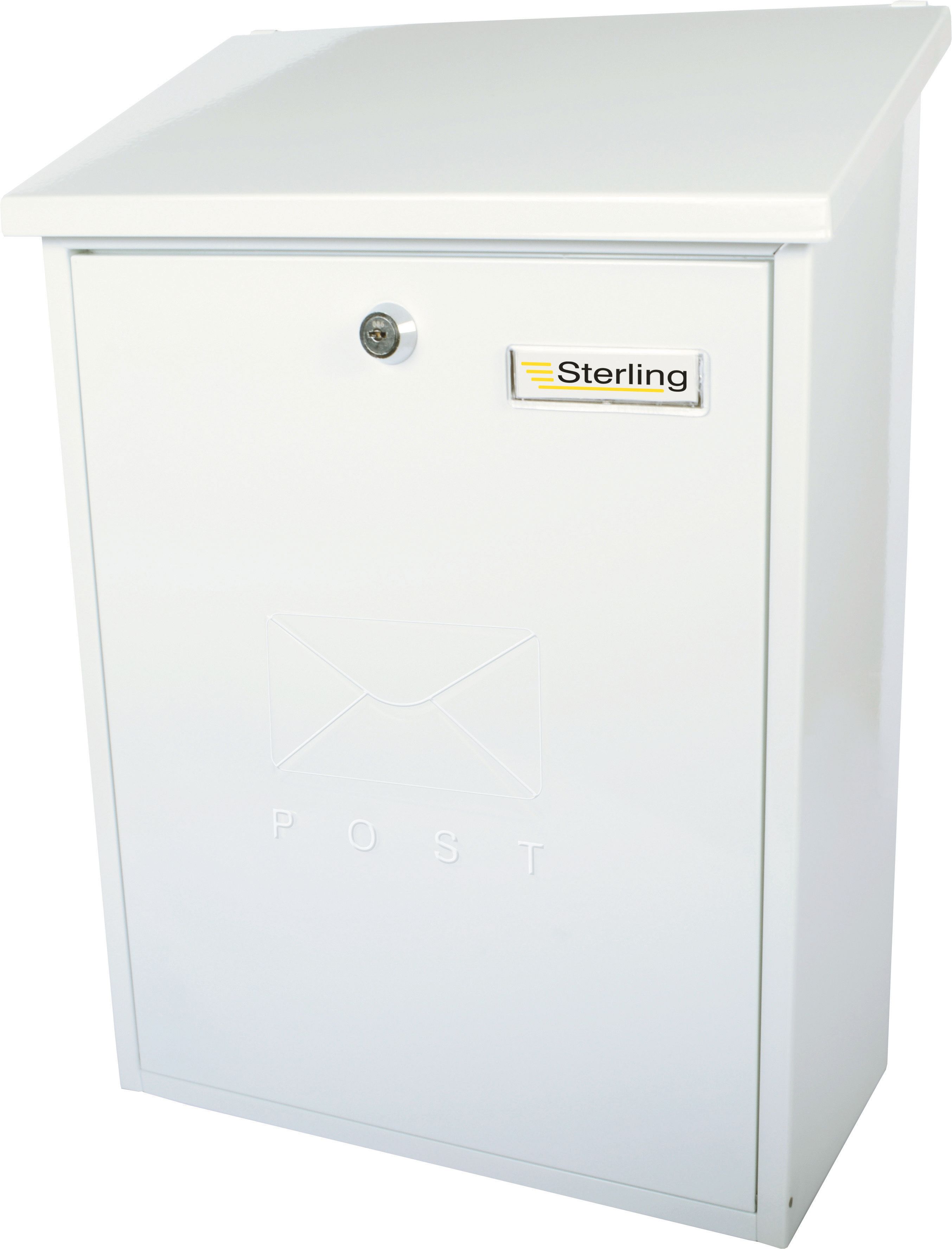 Sterling Grand Post Box - White