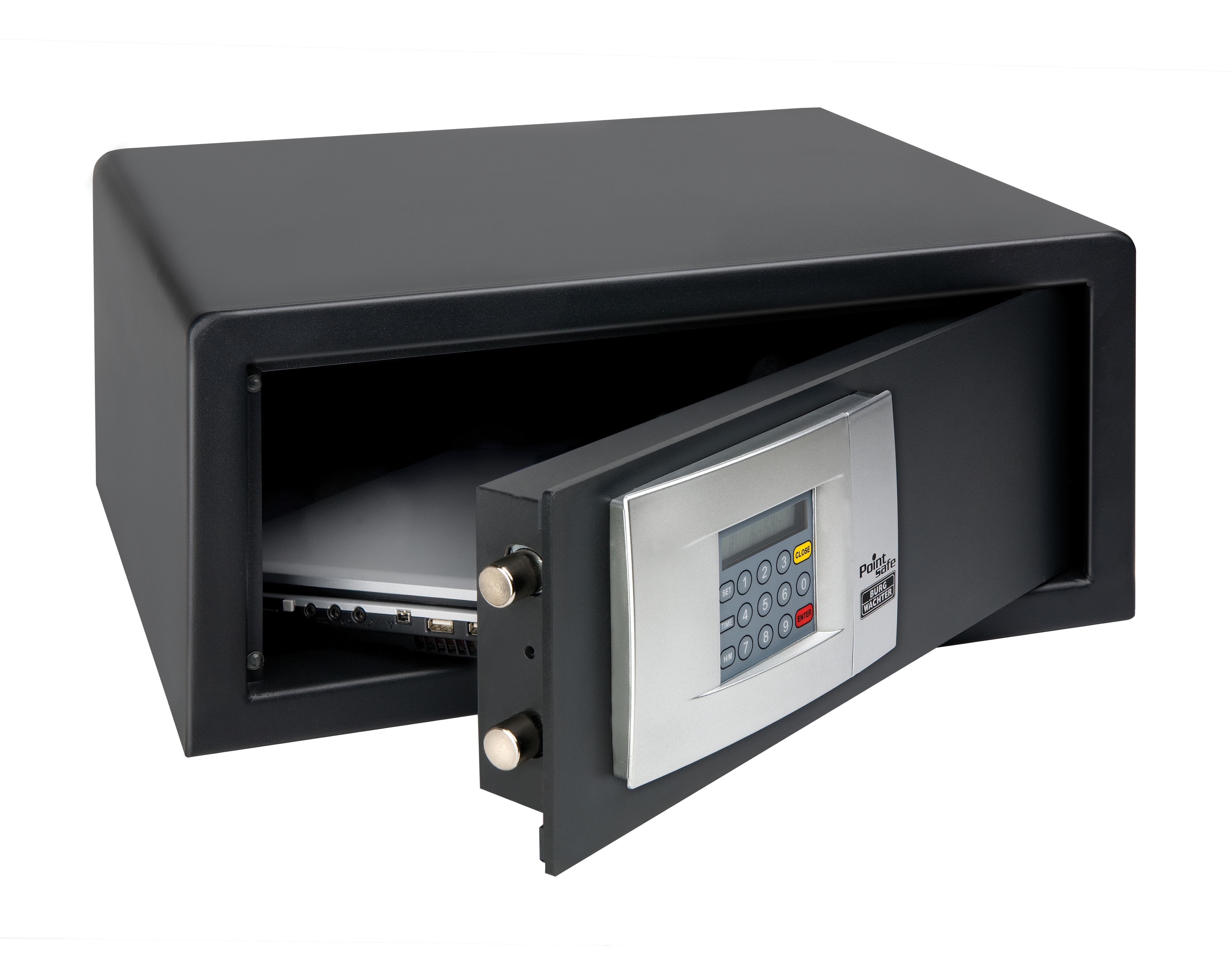 Burg-Wachter Black Pointsafe Electronic Home Safe - 27.9L