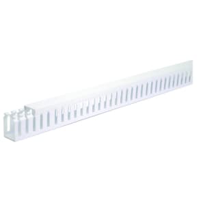 TTE White Self-Adhesive Slotted Trunking - 38 x 25 x 2000mm