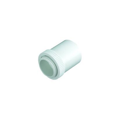 Image of TTE White Male Conduit Adaptor - 20mm - Pack of 2
