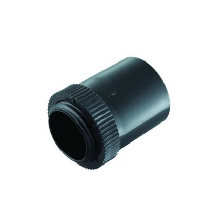 TTE Black Male Conduit Adaptor - 20mm - Pack of 2