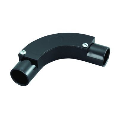 TTE Black Conduit Inspection Bend - 20mm