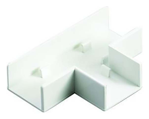 TTE White Flat Tee Mini Trunking - 25 x 16mm