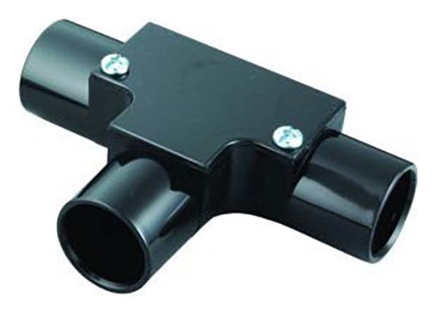 Wickes Trunking Inspection Tee Black 25mm Wickes.co.uk