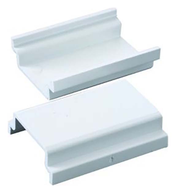 TTE White Mini Trunking Coupler - 38 x 16mm - Pack of 2