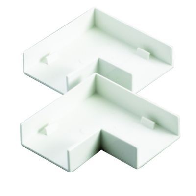 Image of TTE White Flat Angle Mini Trunking - 38 x 16mm - Pack of 2