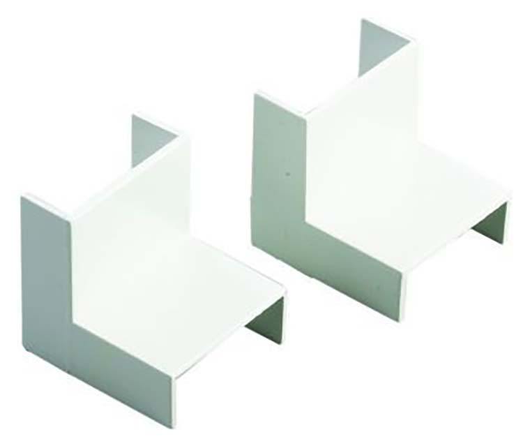 TTE White Inside Angle Mini Trunking - 38 x 16mm - Pack of 2