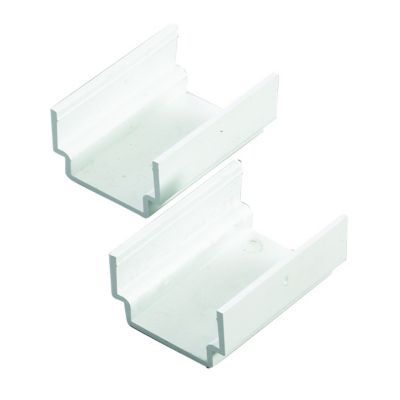 Image of TTE White Mini Trunking Coupler - 38 x 25mm - Pack of 2