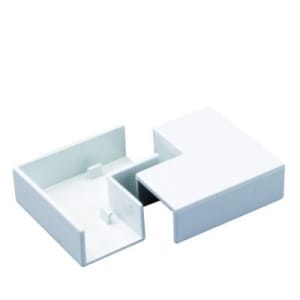 Wickes Mini Trunking Flat Angle - White 38 x 25mm Pack of 2