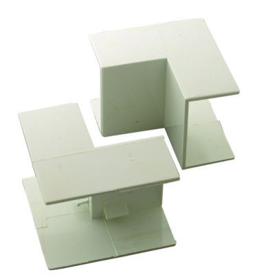 Image of TTE White Inside Angle Mini Trunking - 38 x 25mm - Pack of 2
