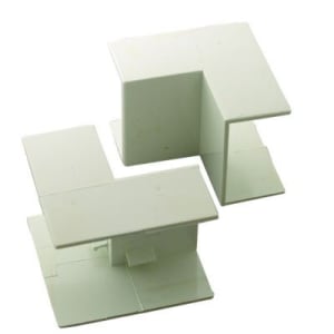 Wickes Mini Trunking Inside Angle - White 38 x 25mm Pack of 2