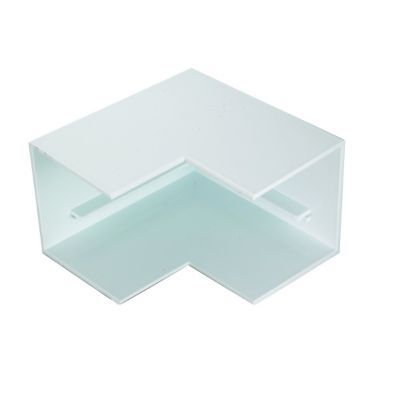 Image of TTE White Outside Angle Maxi Trunking - 50mm x 50mm - Pack of 2