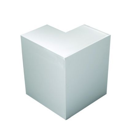 Image of TTE White Outside Angle Maxi Trunking - 100 x 50mm - Pack of 2