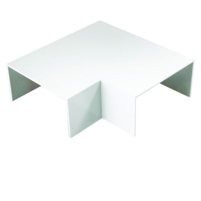 TTE White Flat Angle Maxi Trunking - 100 x 50mm - Pack of 2