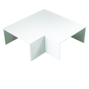 Wickes Maxi Trunking Flat Angle - White 100 x 50mm Pack of 2
