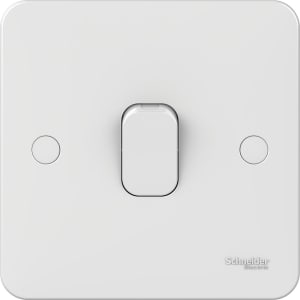 Lisse 1 Gang 2 Way Light Switch - White
