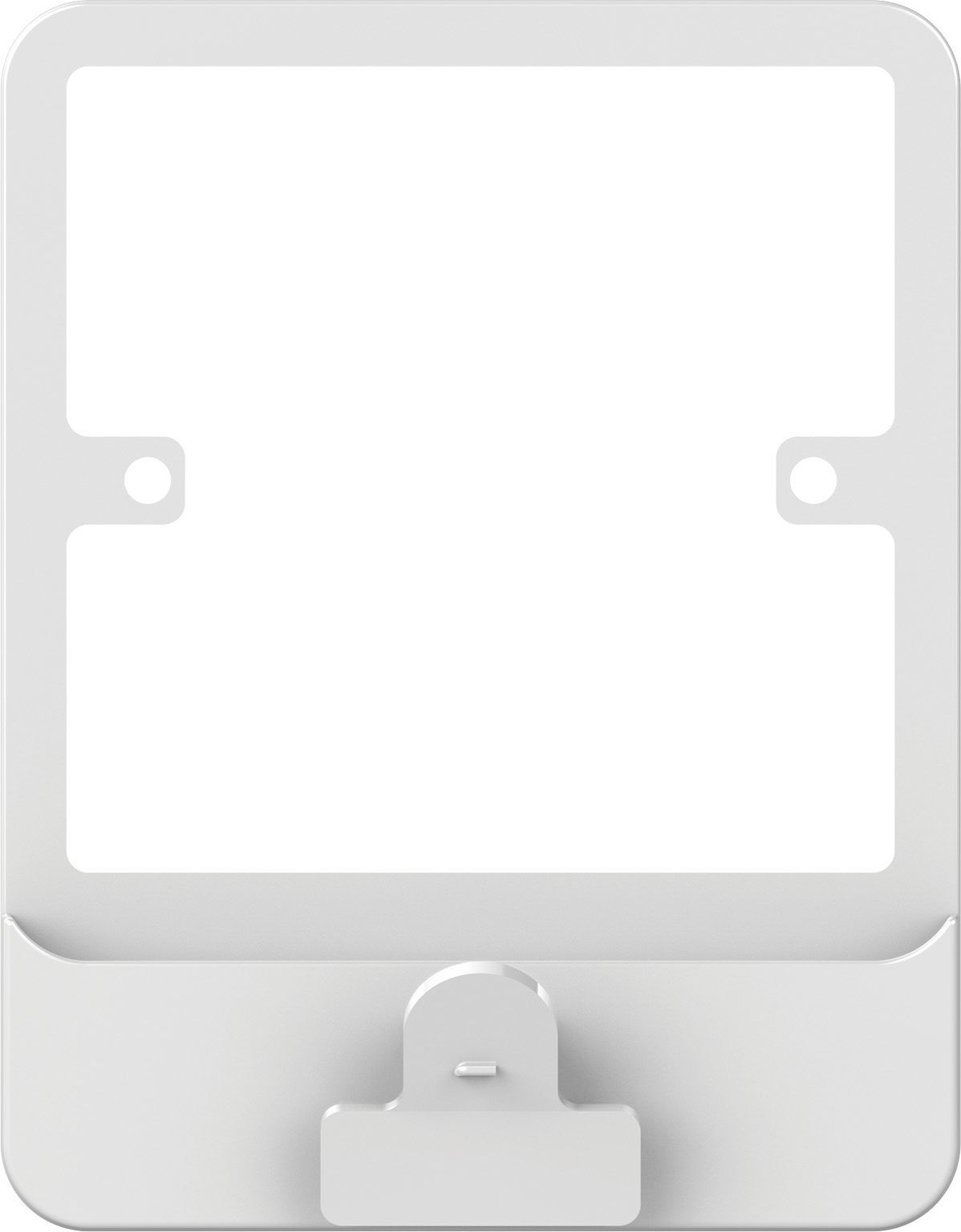 Lisse 1 Gang Plate Switch Surround with Clip - White