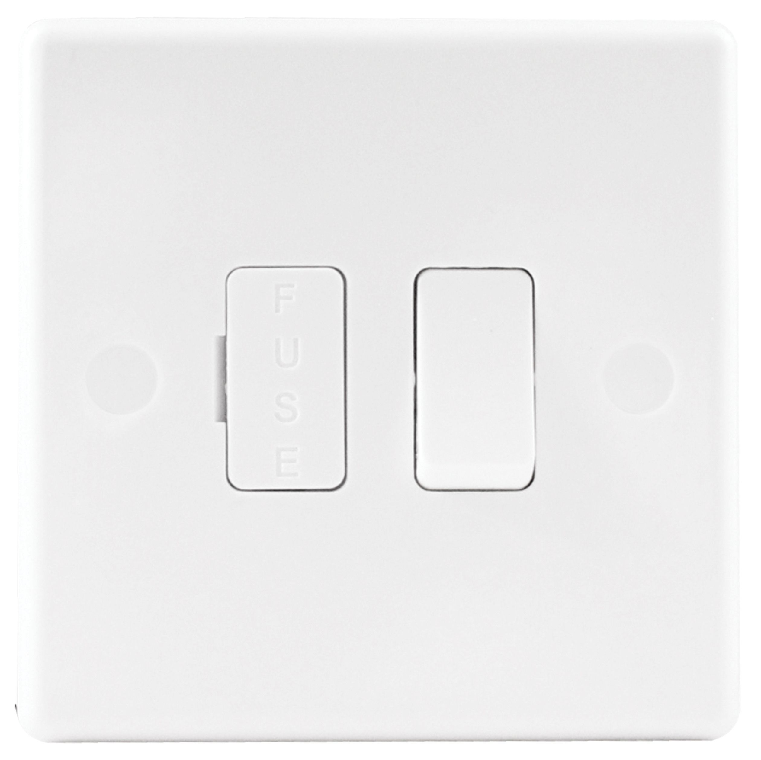 Image of Wickes 13A Slimline Single Fused Connection Unit - White