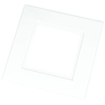 Image of Wickes Single Finger Plates - White Pack of 2