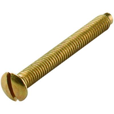 Image of Wickes Electrical Brass Screws - 30mm Pack of 4