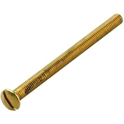 Image of Wickes Electrical Brass Screws - 50mm Pack of 4