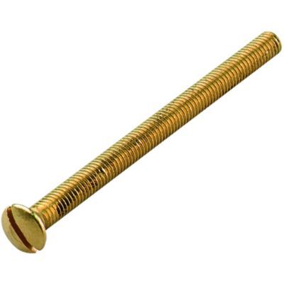 Wickes Electrical Brass Screws - 50mm - Pack of 4