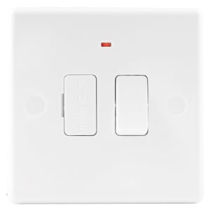 Wickes Fuse Spur Switch with Neon Slimline White