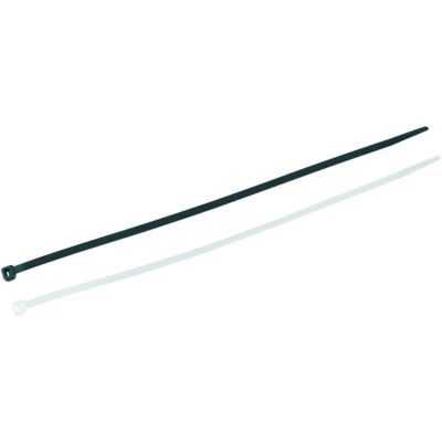 Image of Deta Black & White Cable Ties - Mixed Size - Pack of 250