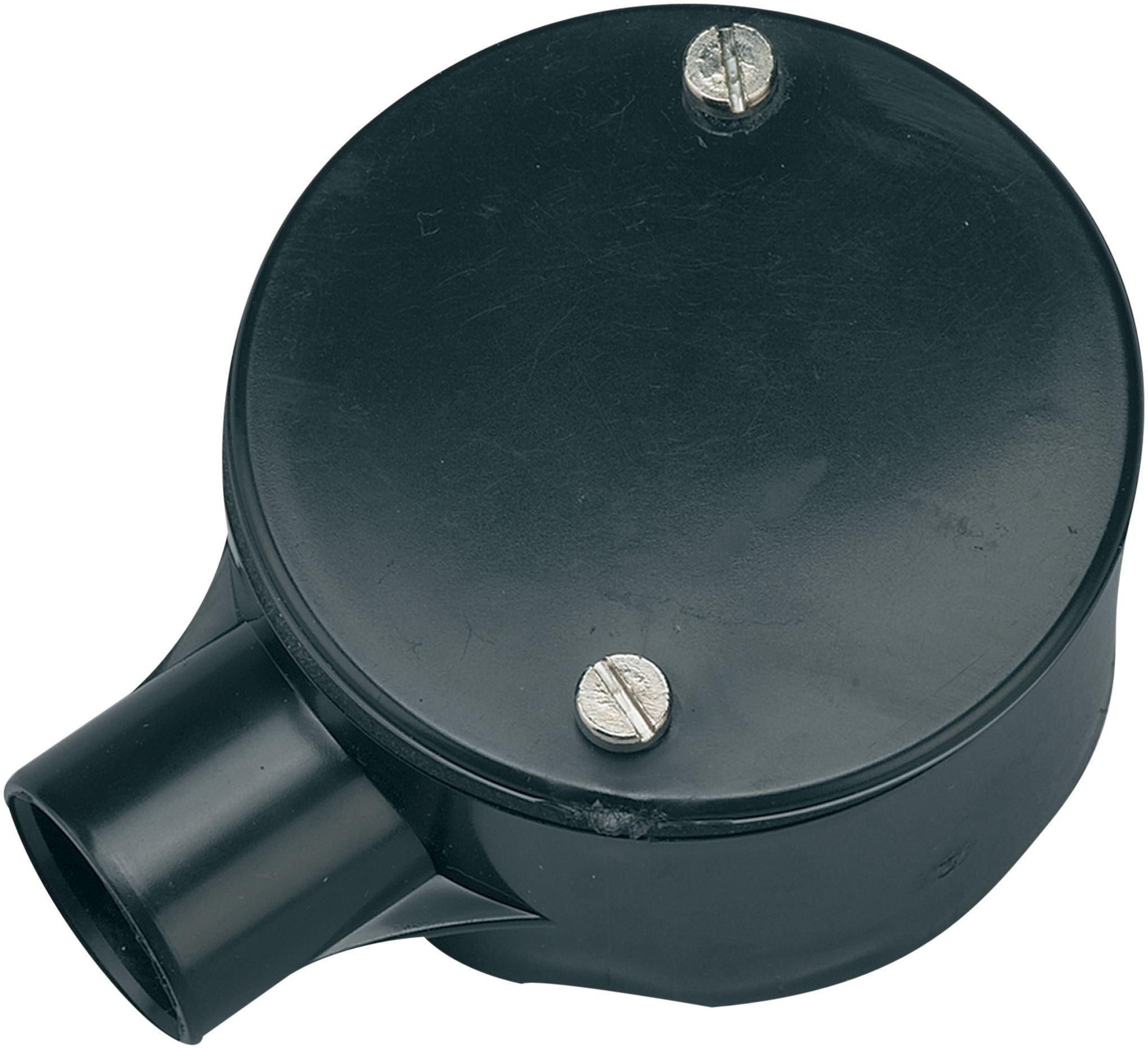 TTE Black 1 Way Conduit Terminal Box - 20mm