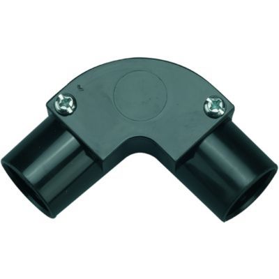 TTE Black Conduit Inspection Elbow - 20mm