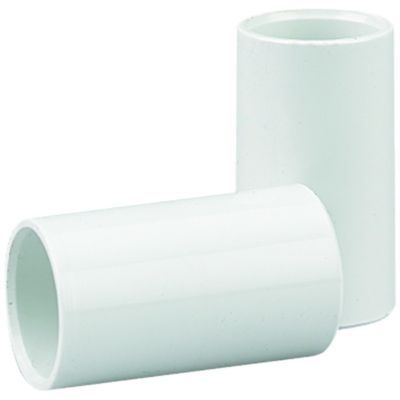 Image of TTE White Conduit Coupler - 20mm - Pack of 4