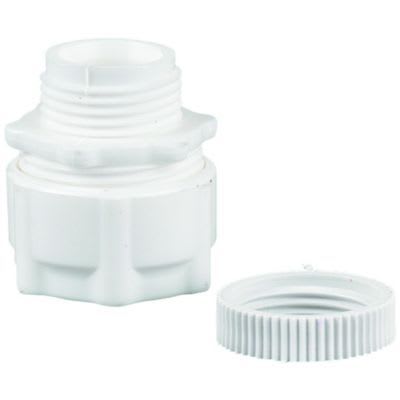 Wickes Corrugated Conduit Adaptor White 20mm Pack of 2 Wickes.co.uk