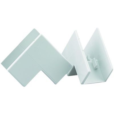 TTE White Inside Angle Mini Trunking - 16 x 16mm - Pack of 2