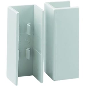 Wickes Mini Trunking Coupler - White 16 x 16mm Pack of 2