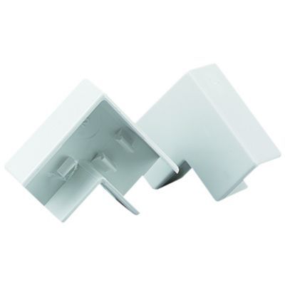 TTE White Flat Angle Mini Trunking - 25 x 16mm - Pack of 2