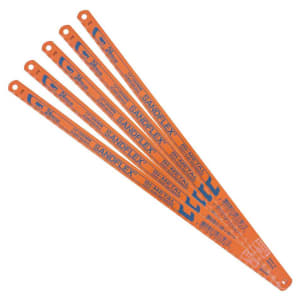 Image of Bahco 24TPI Bi Metal Hacksaw Blades - 12in Pack Of 5