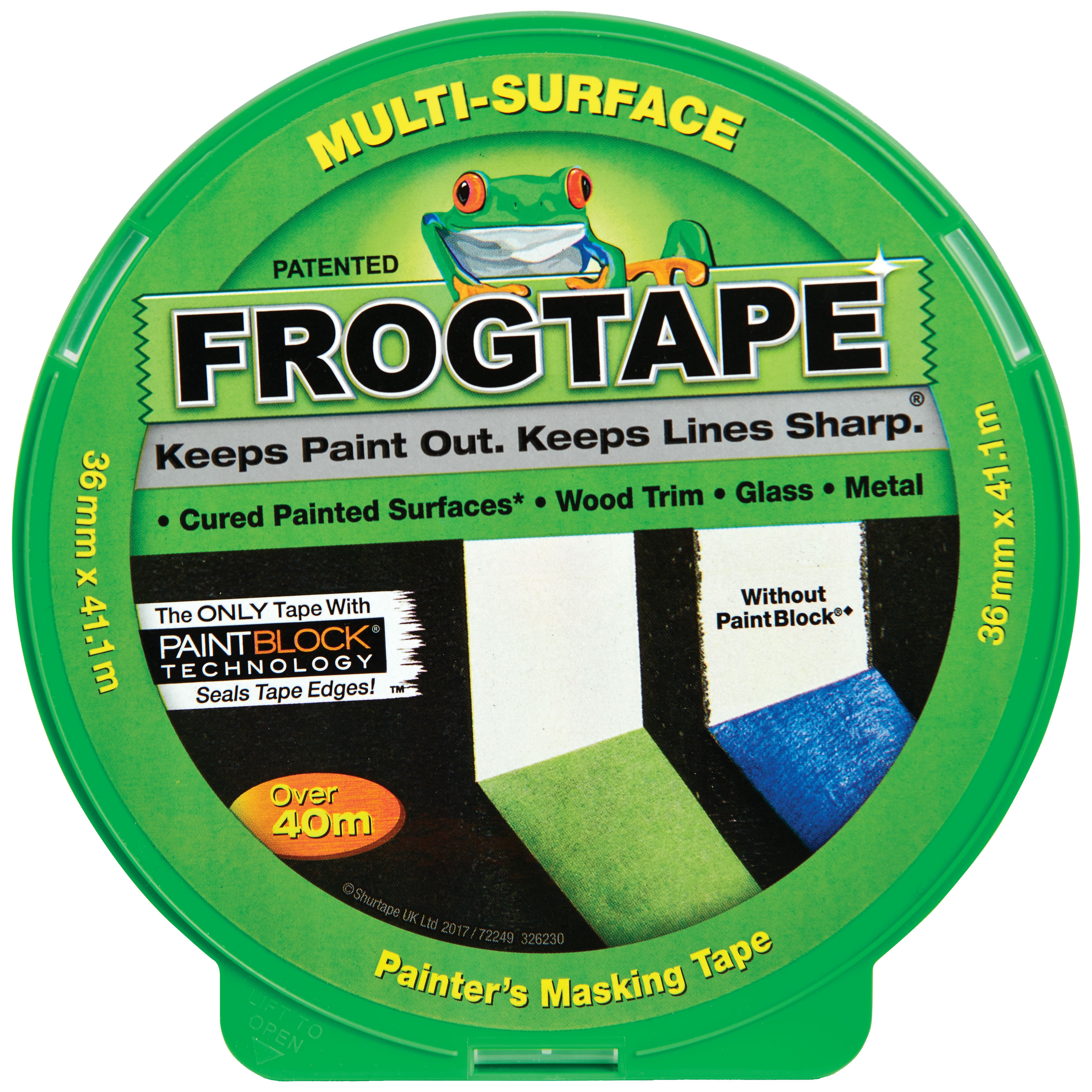 Image of FrogTape Multi-Surface Green Masking Tape - 36mm x 41m