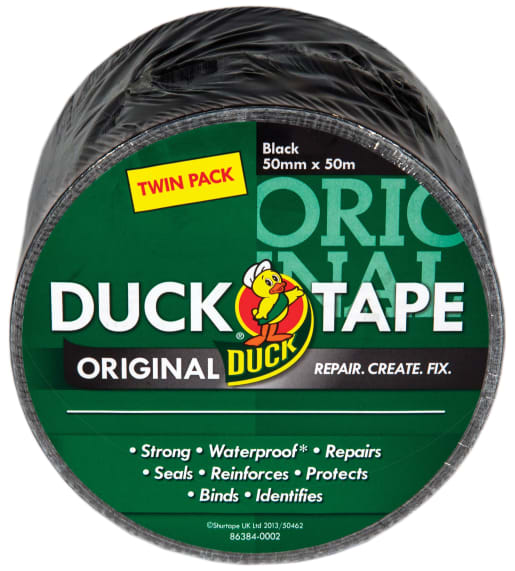 Duck Tape Original Black 50mm x 25m Twin