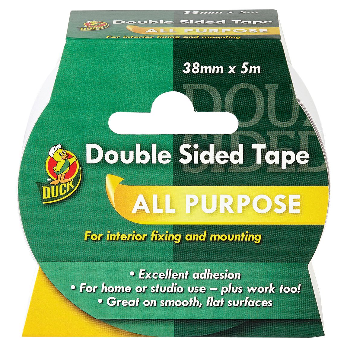 Image of Duck Tape Double Sided Tape White 38mm x 5m