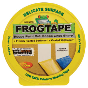 Image of FrogTape Delicate Surface Yellow Masking Tape - 36mm x 41m
