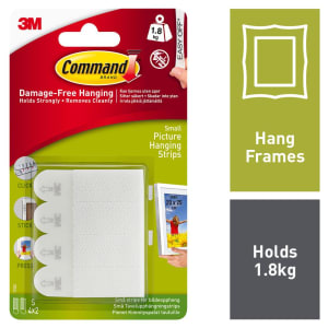 Command White Small Picture Hanging Strips - 4 Pairs